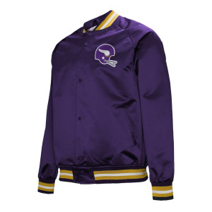 Minnesota Vikings Double Down Purple Satin Jacket