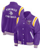 Minnesota Vikings Lightweight Purple Varsity Satin Jacket