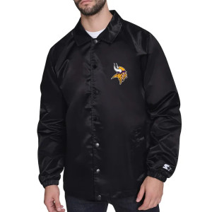 Minnesota Vikings Retro Logo Coaches Jacket