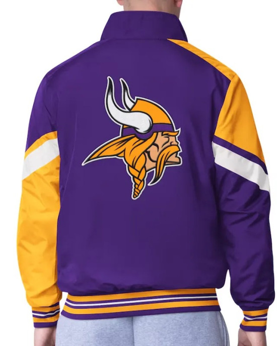 Minnesota Vikings Strong Arm Purple Full-Zip Jacket Minnesota Vikings Strong Arm Purple Full-Zip Jacket