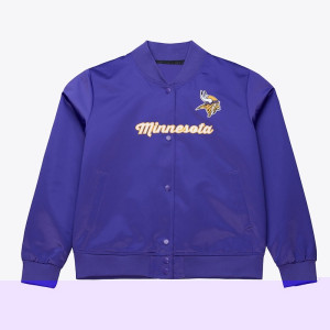 Minnesota Vikings Vintage Purple Satin Jacket