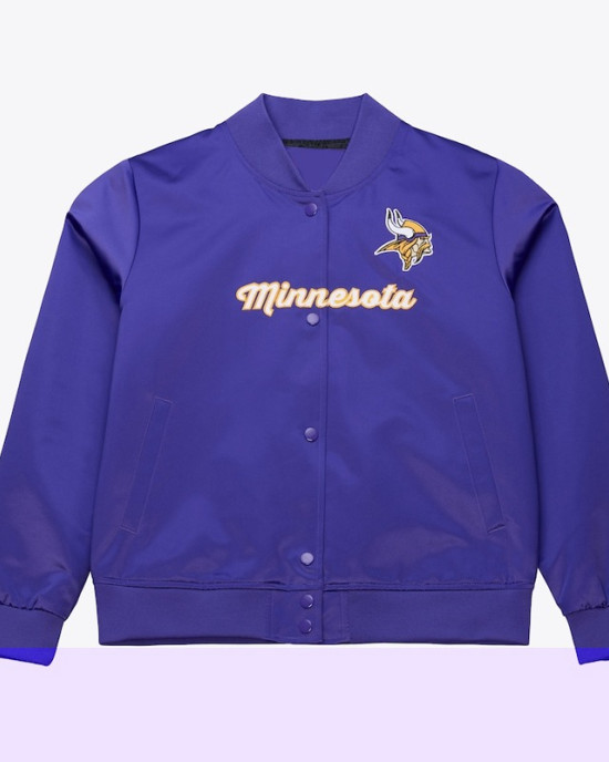 Minnesota Vikings Vintage Purple Satin Jacket