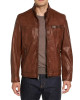 Missani Men’s Brown Leather Jacket Missani Men’s Brown Leather Jacket