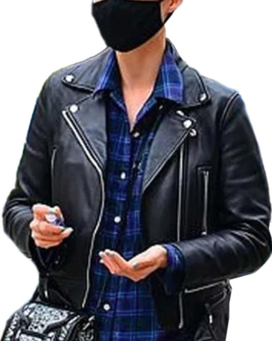 Mission Impossible 7 Pom Klementieff Black Leather Jacket Mission Impossible 7 Pom Klementieff Black Leather Jacket