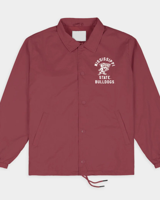 Mississippi State Bulldogs Vintage Logo Coaches Jacket Mississippi State Bulldogs Vintage Logo Coaches Jacket