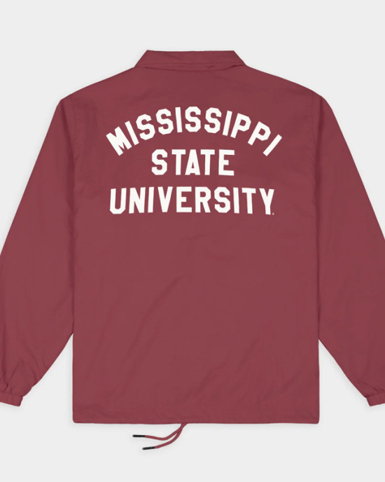 Mississippi State Bulldogs Vintage Logo Coaches Jacket Mississippi State Bulldogs Vintage Logo Coaches Jacket