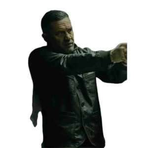 MobLand 2025 Harry Da Souza Black Leather Jacket