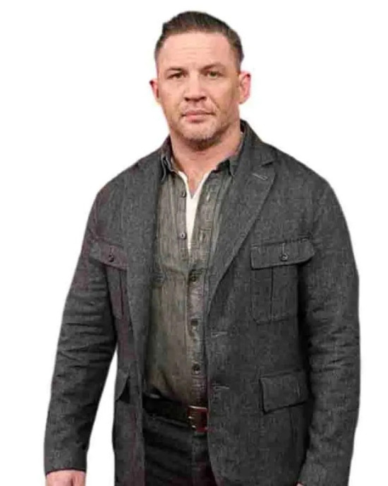 MobLand Tom Hardy Grey Wool Jacket