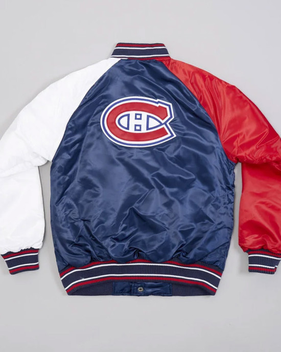 Montreal Canadiens Youth Varsity Satin Jacket Montreal Canadiens Youth Varsity Satin Jacket
