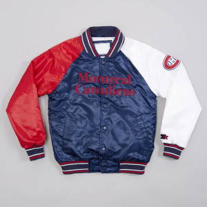 Montreal Canadiens Youth Varsity Satin Jacket