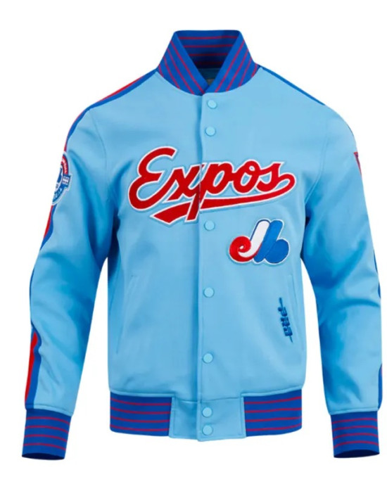 Montreal Expos Logo Game Day Uni Blue Jacket