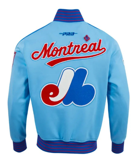 Montreal Expos Logo Game Day Uni Blue Jacket
