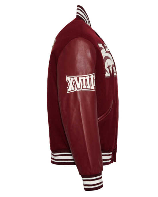 Morehouse College Maroon Varsity Jacket