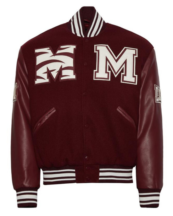 Morehouse College Maroon Varsity Jacket