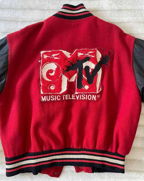 MTV 1992 Varsity Red Wool Jacket MTV 1992 Varsity Red Wool Jacket