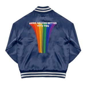 Music Sounds Better with You Satin Jacket