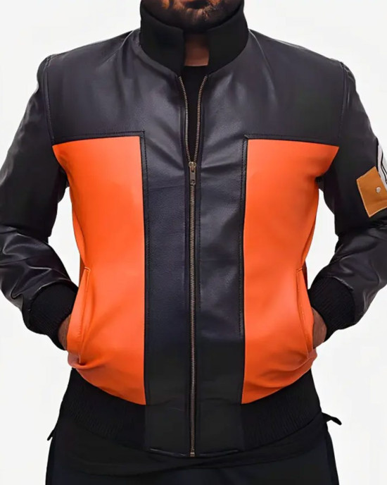 Naruto Shippuden Uzumaki Leather Jacket Naruto Shippuden Uzumaki Leather Jacket