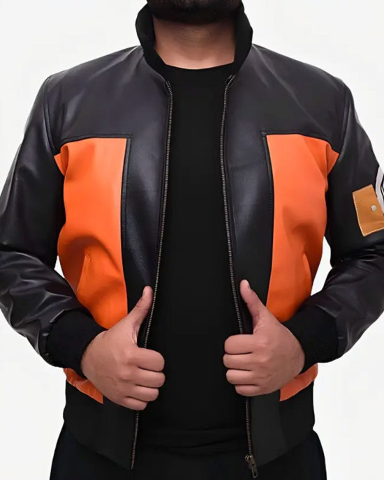 Naruto Shippuden Uzumaki Leather Jacket Naruto Shippuden Uzumaki Leather Jacket