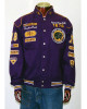 Nascar Prairie View Purple Twill Varsity Jacket Nascar Prairie View Purple Twill Varsity Jacket