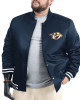 Nashville Predators Adaptive Bold Logo Varsity Satin Jacket