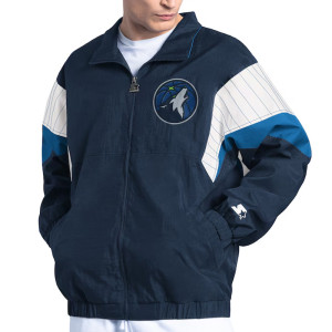 Navy Full-Zip Minnesota Timberwolves Yard Line Jacket