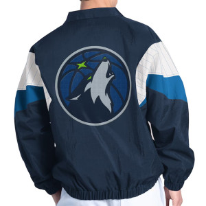 Navy Full-Zip Minnesota Timberwolves Yard Line Jacket