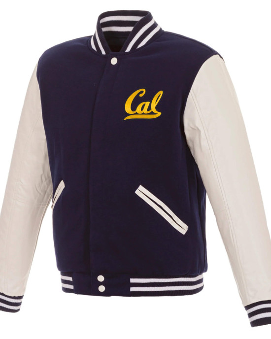 Navy/White California Golden Bears Varsity Jacket Navy/White California Golden Bears Varsity Jacket