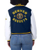 Navy/White Denver Nuggets Varsity Full-Zip Jacket Navy/White Denver Nuggets Varsity Full-Zip Jacket