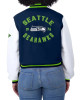 Navy/White Seattle Seahawks Varsity Full-Zip Jacket Navy/White Seattle Seahawks Varsity Full-Zip Jacket