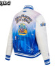 NBA All Star 2025 Classic Full-Snap Satin Eggshell/Black Jacket NBA All Star 2025 Classic Full-Snap Satin Eggshell/Black Jacket