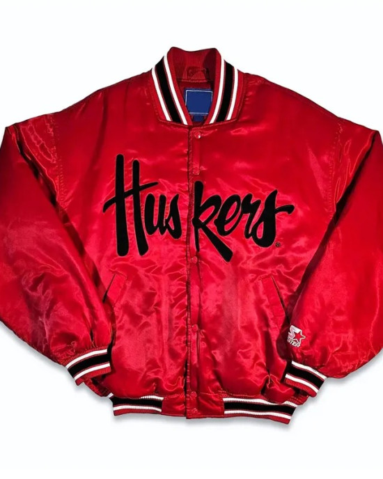 Nebraska Cornhuskers Vintage 90’s Bomber Jacket Nebraska Cornhuskers Vintage 90’s Bomber Jacket