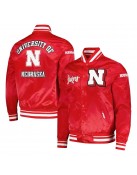 Nebraska Huskers Classic Scarlet Satin Jacket