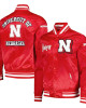 Nebraska Huskers Classic Scarlet Satin Jacket Nebraska Huskers Classic Scarlet Satin Jacket