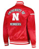 Nebraska Huskers Classic Scarlet Satin Jacket Nebraska Huskers Classic Scarlet Satin Jacket