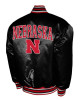 Nebraska Huskers Club Satin Varsity Jacket