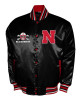 Nebraska Huskers Club Satin Varsity Jacket