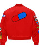Neo-Tokyo Akira Bomber Red Full-Zip Satin Jacket