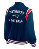 New England Patriots Lightweight Navy Varsity Satin Jacket