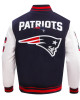 New England Patriots Mashup Rib Varsity Wool/Leather Jacket New England Patriots Mashup Rib Varsity Wool/Leather Jacket