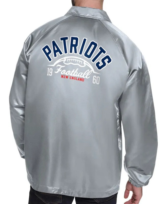 New England Patriots Retro Logo Coaches Jacket New England Patriots Retro Logo Coaches Jacket