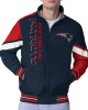 New England Patriots Strong Arm Navy Full-Zip Jacket New England Patriots Strong Arm Navy Full-Zip Jacket