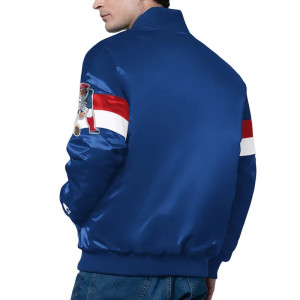 New England Patriots Triple Option Varsity Satin Jacket