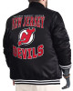 New Jersey Devils Adaptive Bold Logo Varsity Satin Jacket