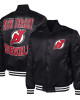 New Jersey Devils Adaptive Bold Logo Varsity Satin Jacket