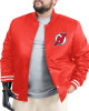 New Jersey Devils Adaptive Bold Logo Varsity Satin Jacket