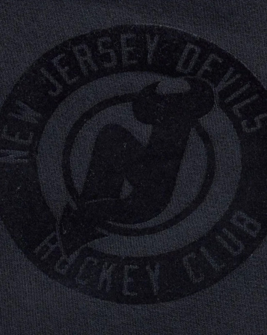 New Jersey Devils Black Striped Fleece Jacket New Jersey Devils Black Striped Fleece Jacket