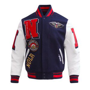 New Orleans Pelicans Mashup Classic Rib Varsity Jacket