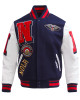 New Orleans Pelicans Mashup Classic Rib Varsity Jacket New Orleans Pelicans Mashup Classic Rib Varsity Jacket