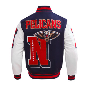 New Orleans Pelicans Mashup Classic Rib Varsity Jacket