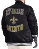 New Orleans Saints Adaptive Team Graphic Varsity Satin Jacket